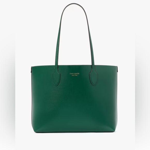 Kate Spade Bleecker Leather Tote Large Arugula Green - Picture 1 of 5
